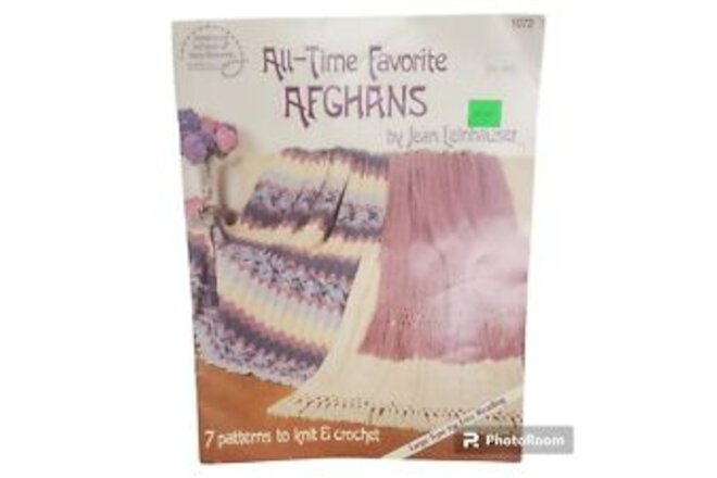 Vintage all time favorite Afghans crochet pattern. American School of needle...