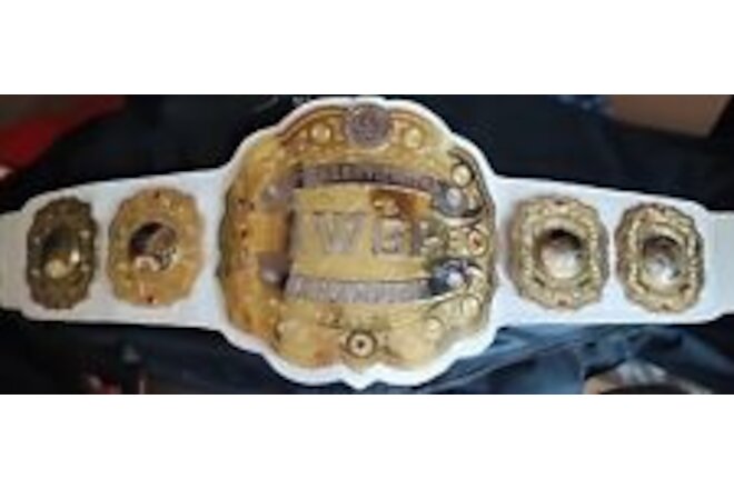 4 & 6mm 24k Zinc CNC White "IWGP" Intercontinental Heavyweight Champioship Belt