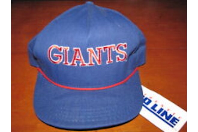 VINTAGE NEW YORK GIANTS AUTHENTIC PRO LINE SNAPBACK Hat by AJD NWT! Simms LT