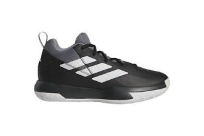 Adidas Youth Cross Em Up Select Basketball Shoes BLACK | WHITE | GRAY SZ 5