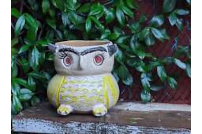 Ceramic Owl Planter & Flower Pot | Handmade Mexican Pottery from Atzompa, Mexico