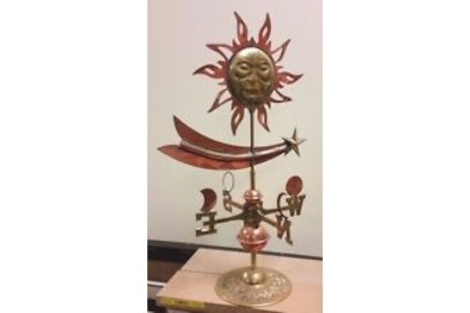 Copper & Brass small sun moon star weathervane .Great deal limited quantities