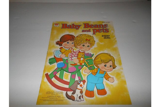 Lot of 5-NOS Whitman " BABY BEANS and PETS  " Paper Dolls1942-2- 59 cents