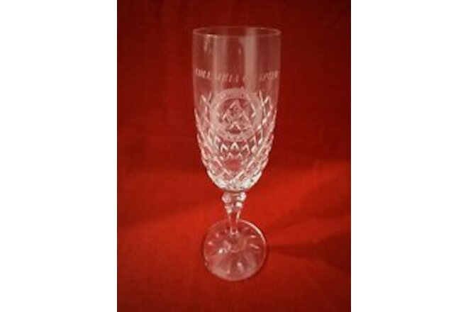 Set Of 2 Columbia Chapter Champagne Glasses 1993-2003, A1772