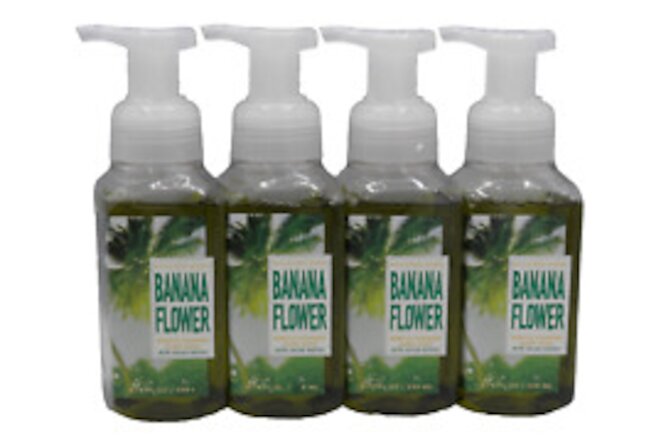 4pc Bath & Body Works BANANA FLOWER GENTLE FOAMING HAND SOAP STAY MAGICAL