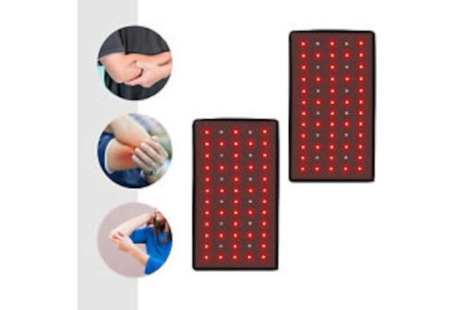 1 Pair Red Infrared Light Arm Belt Relax Pain Relief Arm Wrap Pad Timer NEW