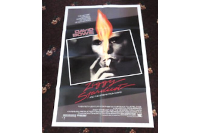 ZIGGY STARDUST AND THE SPIDERS FROM MARS Movie  Folded Poster 27x41 David Bowie