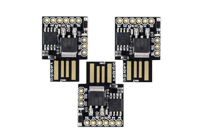3 Pack Digispark Kickstarter Attiny85 USB Micro Development Board for Arduino
