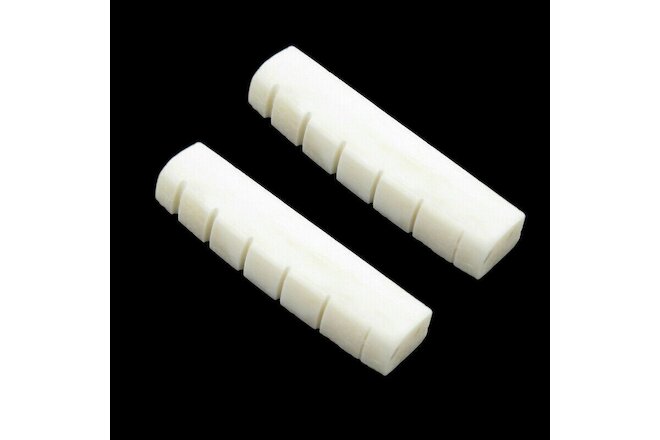 2x Guitar Nut Bone Slotted 43MM For GIBSON LES PAUL EPIPHONE OR SIMILAR