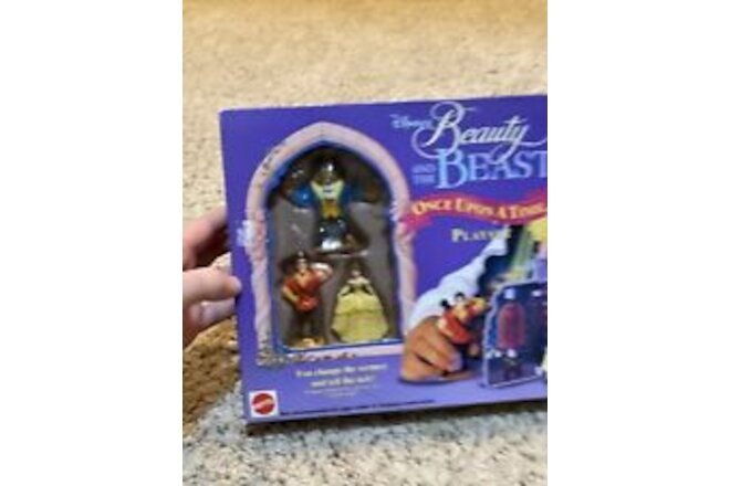 Disney's Beauty and Beast ONCE UPON A TIME PLAYSET NIB MATTEL #5110