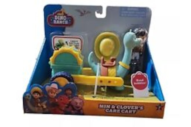 Dino Ranch Min and Clover’s Care Cart Vehicle Ranchers Dinosaur Playset