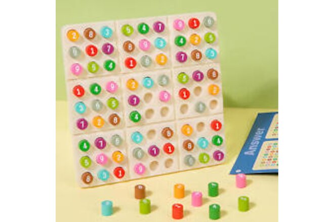 Sudoku Game Board Rainbow Sudoku For Kids Math Brain Teaser Desktop Toys