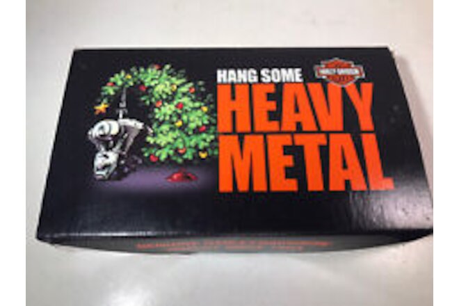 Harley-Davidson Christmas Ornaments  Set of 3 Brass Hang Some Heavy Metal 2000