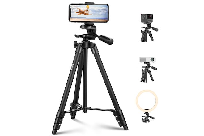 ESDDI Phone Tripod for Camera and Universal Phone Mount and 1/4 Quick Release