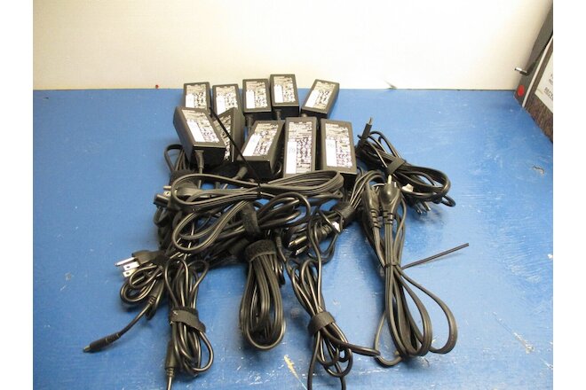 Lot of 11 OEM Genuine DELL 65W  SMALL TIP 19.5V  3.34A AC Charger Adapter w/cord
