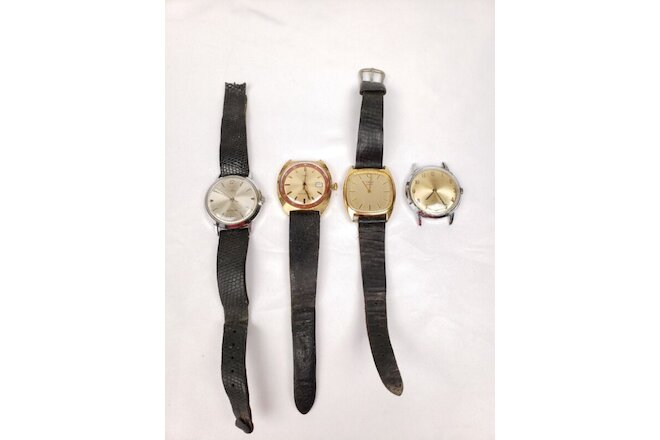 Vintage Timex Wrist Watch Watch For Parts/Repair Lot of 4