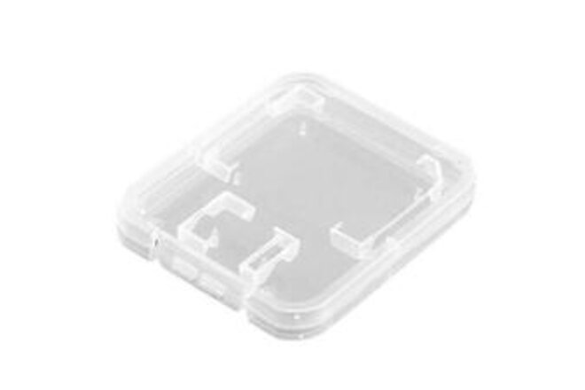 20 Pieces Clear Plastic Memory Card Case Memory Card Case Holder with SD Micro S