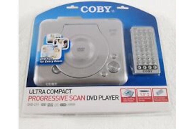 COBY DVD-211 New ULTRA COMPACT PROGRESSIVE SCAN DVD PLAYER