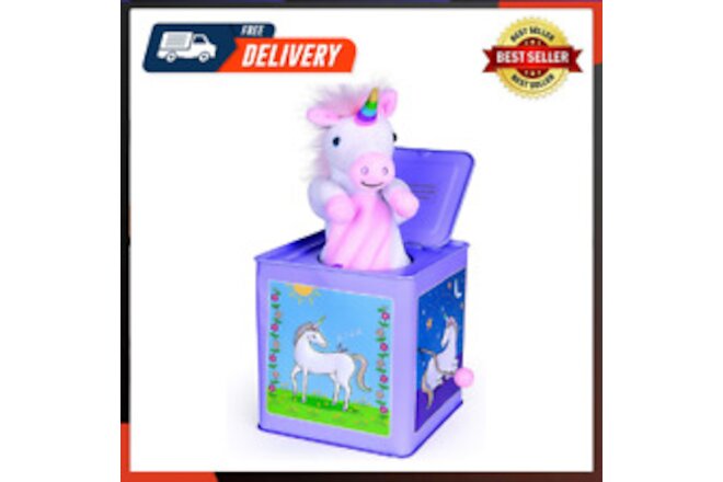 Unicorn Jack In The Box Toy