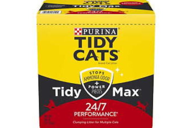 Purina Tidy Cats Clumping Cat Litter, 24/7 Performance Multi Cat Litter, 38