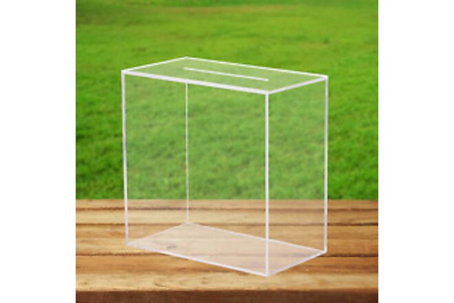 Clear Acrylic Wedding Card Box, Large DIY Card Box Blank No Print for Wedding Re