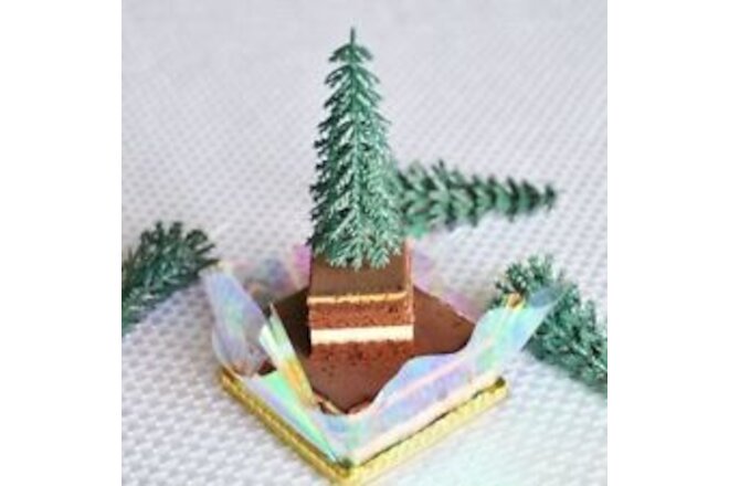 9 Layer Pine Tree Evergreen Cupcake/Cake Pick (12 Count)