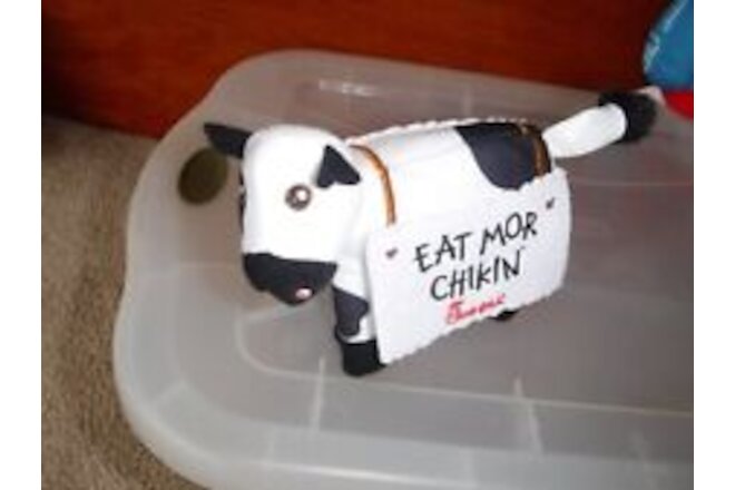 Chick-fil-A Plush Cow Doll Toy Eat Mor Chikin 4" Tall LIMITED EDITION