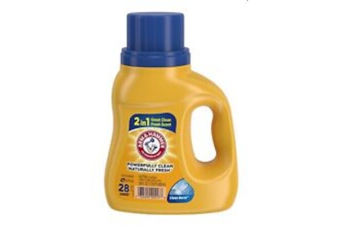 Arm & Hammer Clean Burst 28 Loads Liquid Laundry Detergent 28 Fl Oz