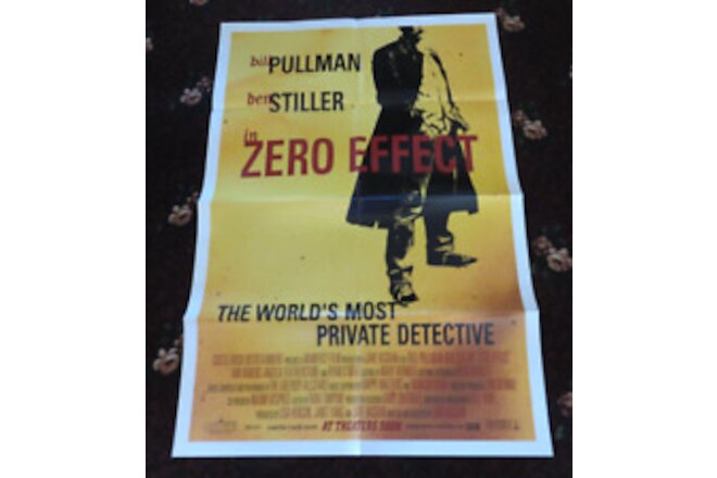 Zero Effect Folded  Original Movie Poster 27x41" Ben Stiller Bill Pullman 1997