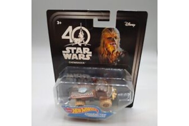 Star Wars 40th Chewbacca Hot Wheels Character Cars Disney Collectible NEW