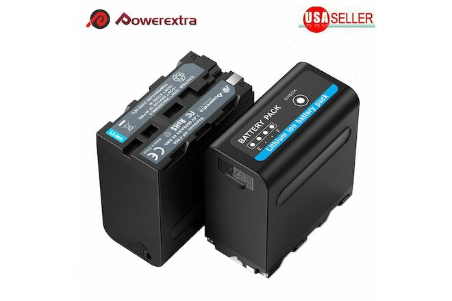 2 Pack 7.4V Li-ion Battery For Sony NP-F970 NP-F975 NP-F960 NP-F950 Camcorder