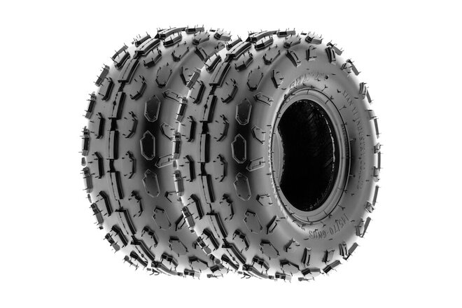 Pair of 2, 145/70-6 145/70x6 Quad ATV All Terrain AT 6 Ply Tires A015 by SunF