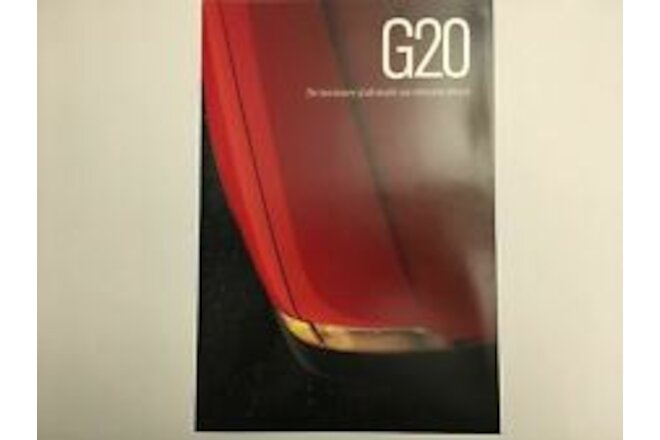1990 Infiniti G20 Fold Out Sales Brochure - Loc3-19