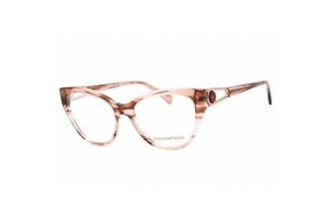 Emporio Armani Women's Eyeglasses Shiny Striped Pink Full Rim Frame 0EA3212 5021