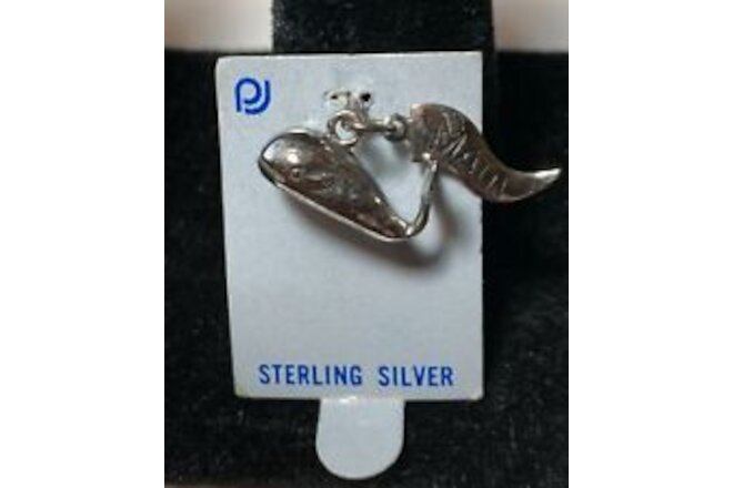 Vintage Sterling Silver Maui Whale Charm Pendant Lot D7