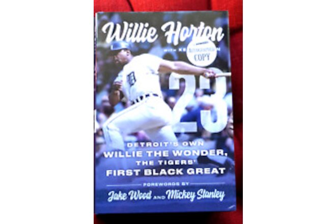 Willie Horton signed book