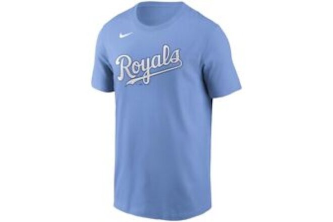 Nike Team Youth Wordmark Poly Tee LIGHT BLUE ROYALS MD