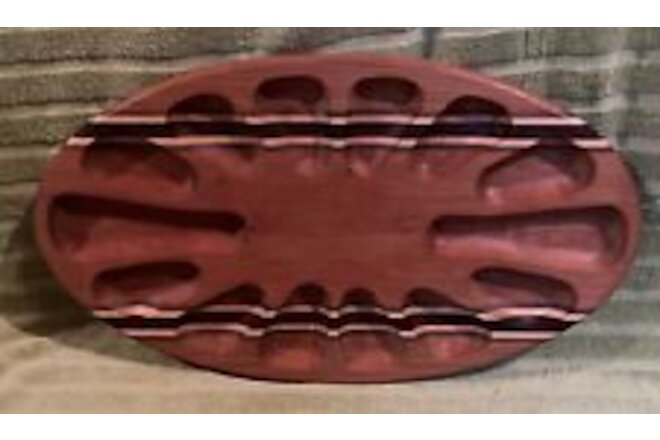Handcrafted Solid Wood Charcuterie Board 14 Compartments Approx 18.75’x10’x 1.5’