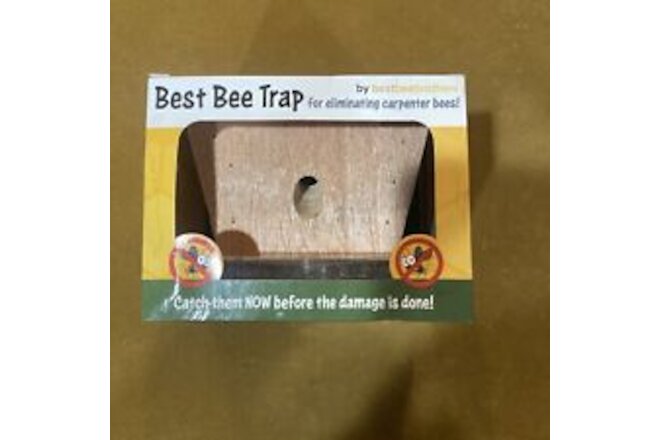 Best Bee Trap Carpenter Bee Trap-6.3-in x 6-in x 4-in Natural No Chemical NEW