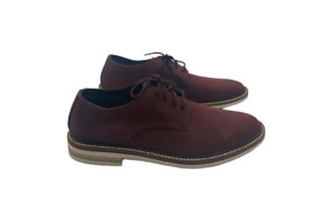 Bostonian Dezmin Plain Oxford Shoes Leather Suede Burgundy US Men's Size 7.5M