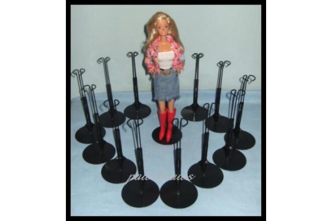 12 Black Kaiser #2275 BARBIE Doll Stands fit Monster High Fashion Royalty