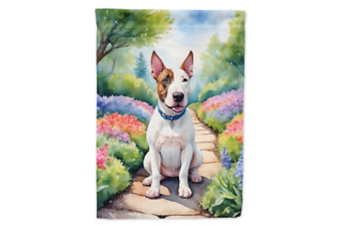 English Bull Terrier Spring Path Flag Canvas House Size DAC6619CHF