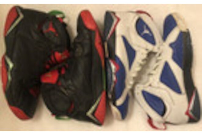 Air Jordan 7 Martian White Blue Red Silver Men's 12 🏀 304775 029 416 Lot of 2