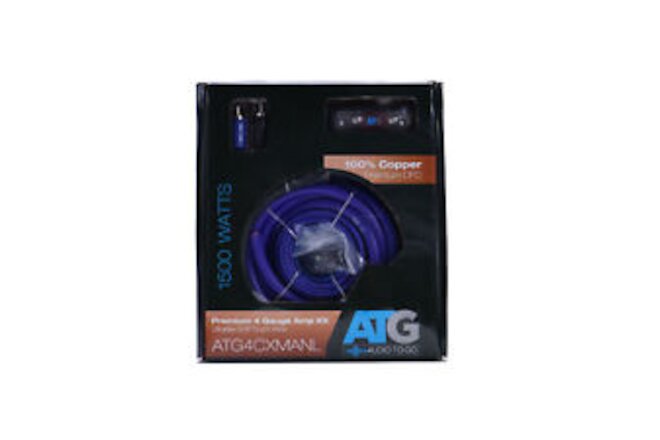ATG Audio Transcend Series 100% Copper 4 Gauge Amplifier Kit with Mini ANL Fu...