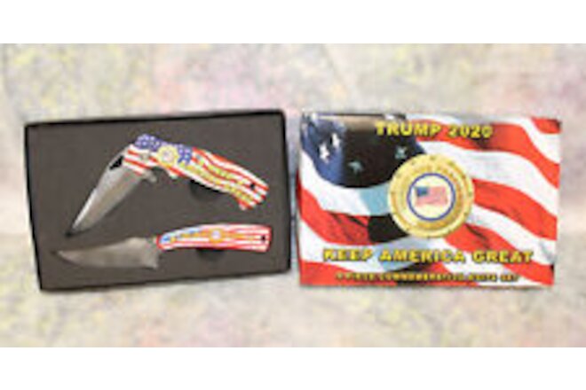 (Mo) Trump‚ 2020 Keep America Great‚ 2 Piece Commemorative Knife Set