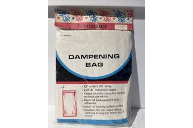 vintage Laundry Dampening bag ironing household decor plastic Hong Kong NOS