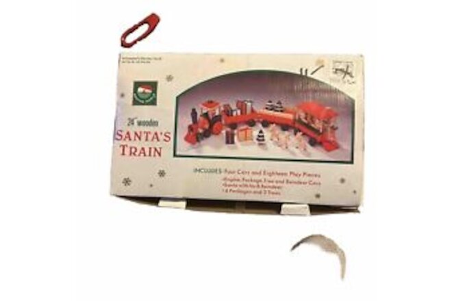 Vintage Collection Santa’s wooden train
