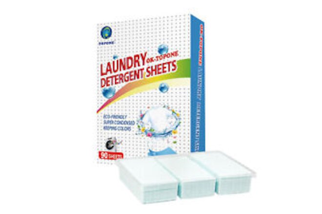 Laundry Detergent Sheets Ultra Concentrated Laundry Strips for Home 90 Tablets