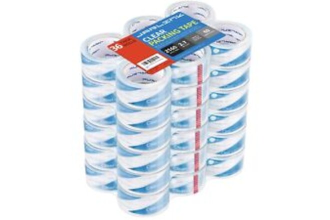 Upgraded Version Clearer Packing Tape 36 Rolls, Heavy Duty Packaging Tape for...