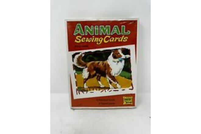 Vintage New In Box Animal Sewing Cards by Saalfield #1024:100 
